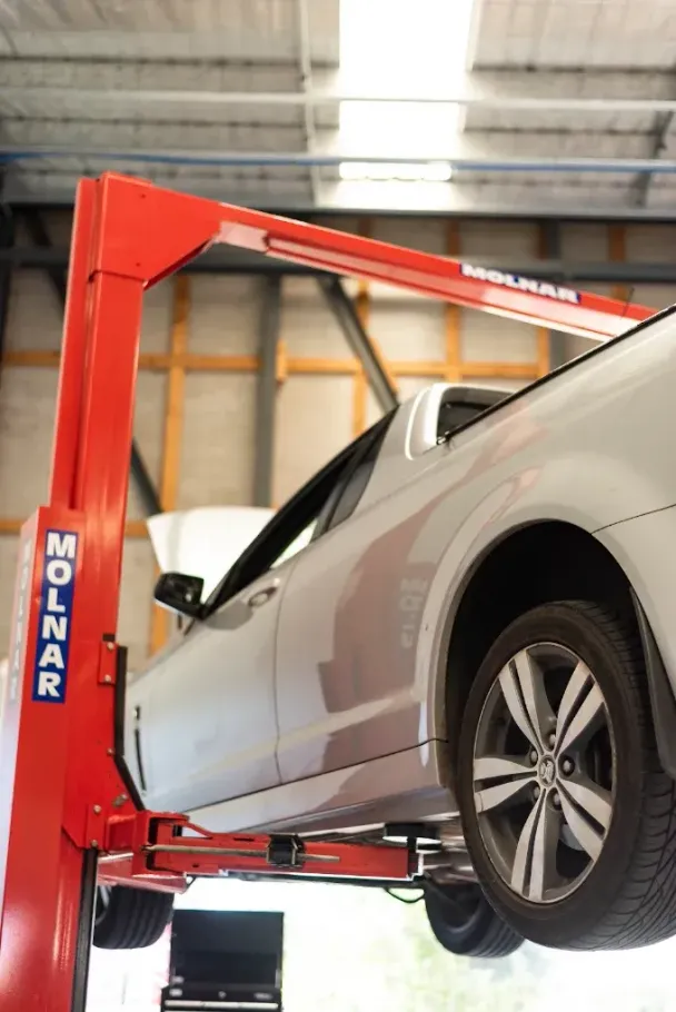 Car on Hoist
