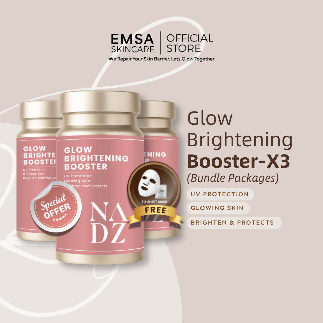 Pelindung Matahari Jenis Makan I Brightening Sunblock | Brightening Booster x 3