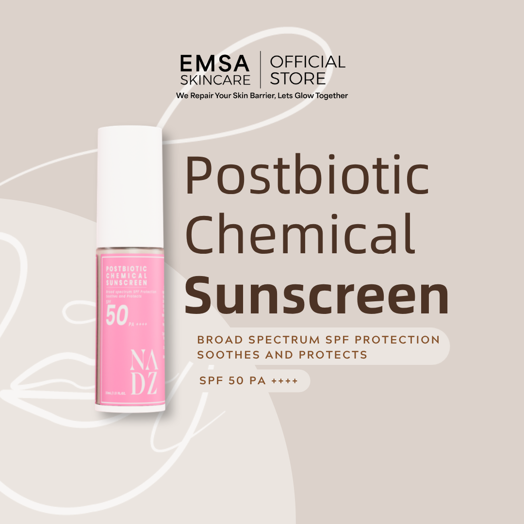 NADZ Postbiotic Sunscreen 30 mL | SPF 50 PA++++