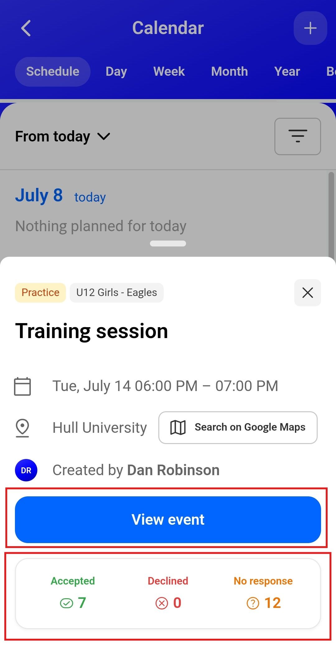 Mobile settings screen. Highlights a
