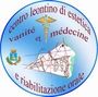 Circular logo for Centro Leontino di Estetica, Vanità e Medicina e Riabilitazione Orale, with tooth and medical symbols