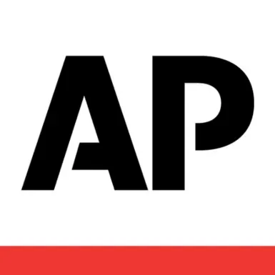 Black AP logo on white background with a red bar along the bottom