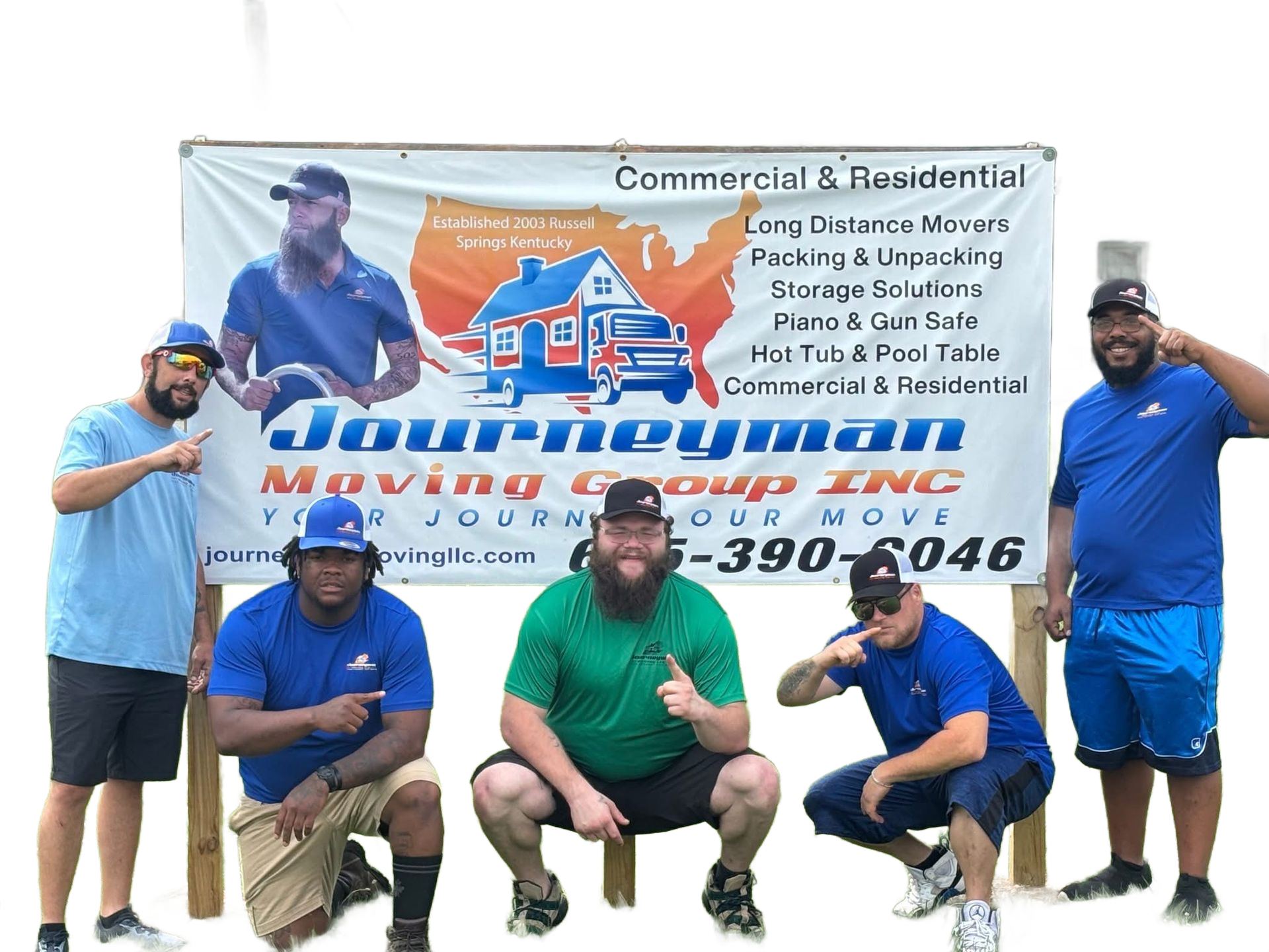 A professional moving crew from Journeyman Moving carefully packing and loading boxes in Somerset