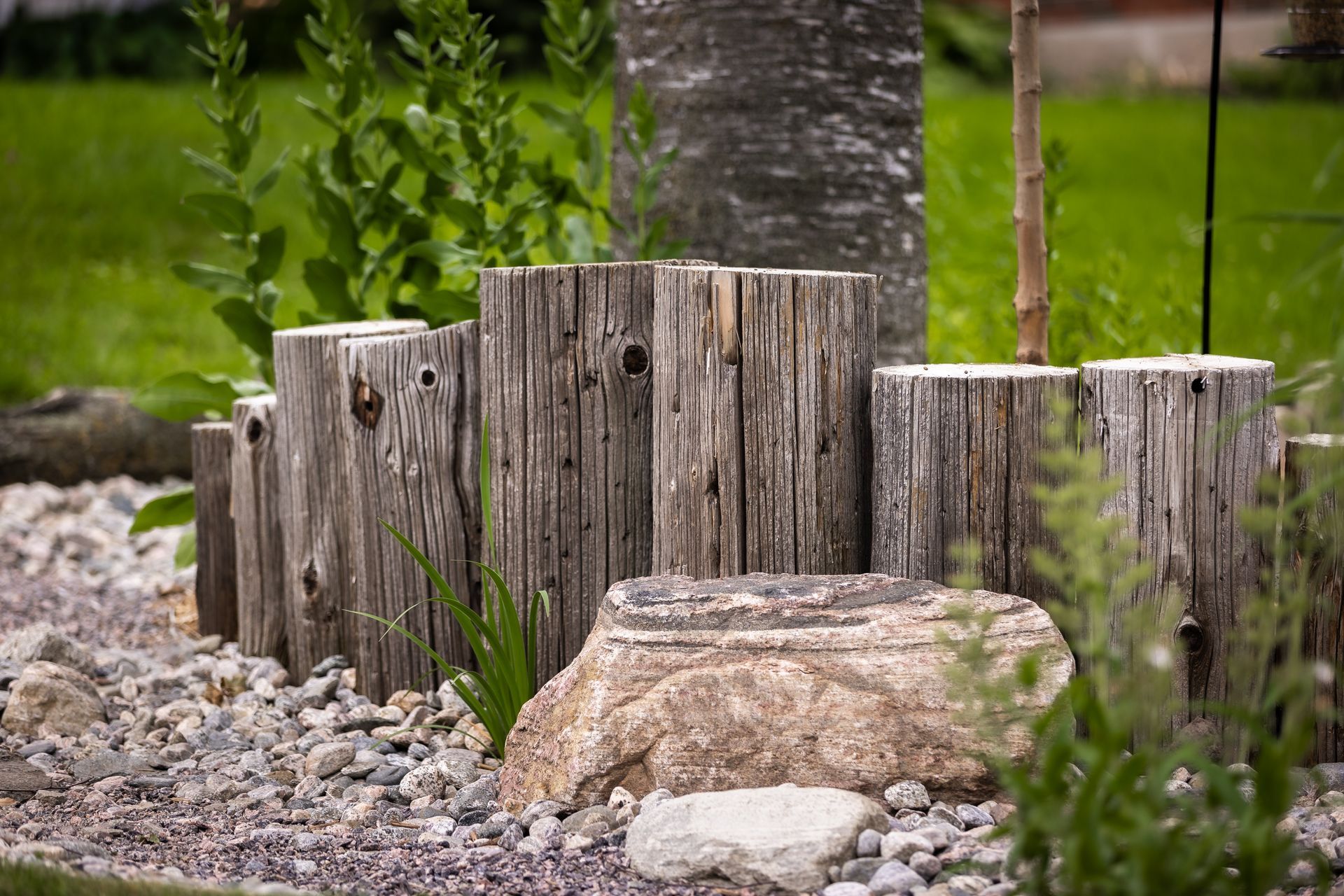stormwater management, rain garden design, waterwise landscaping, dry creek bed