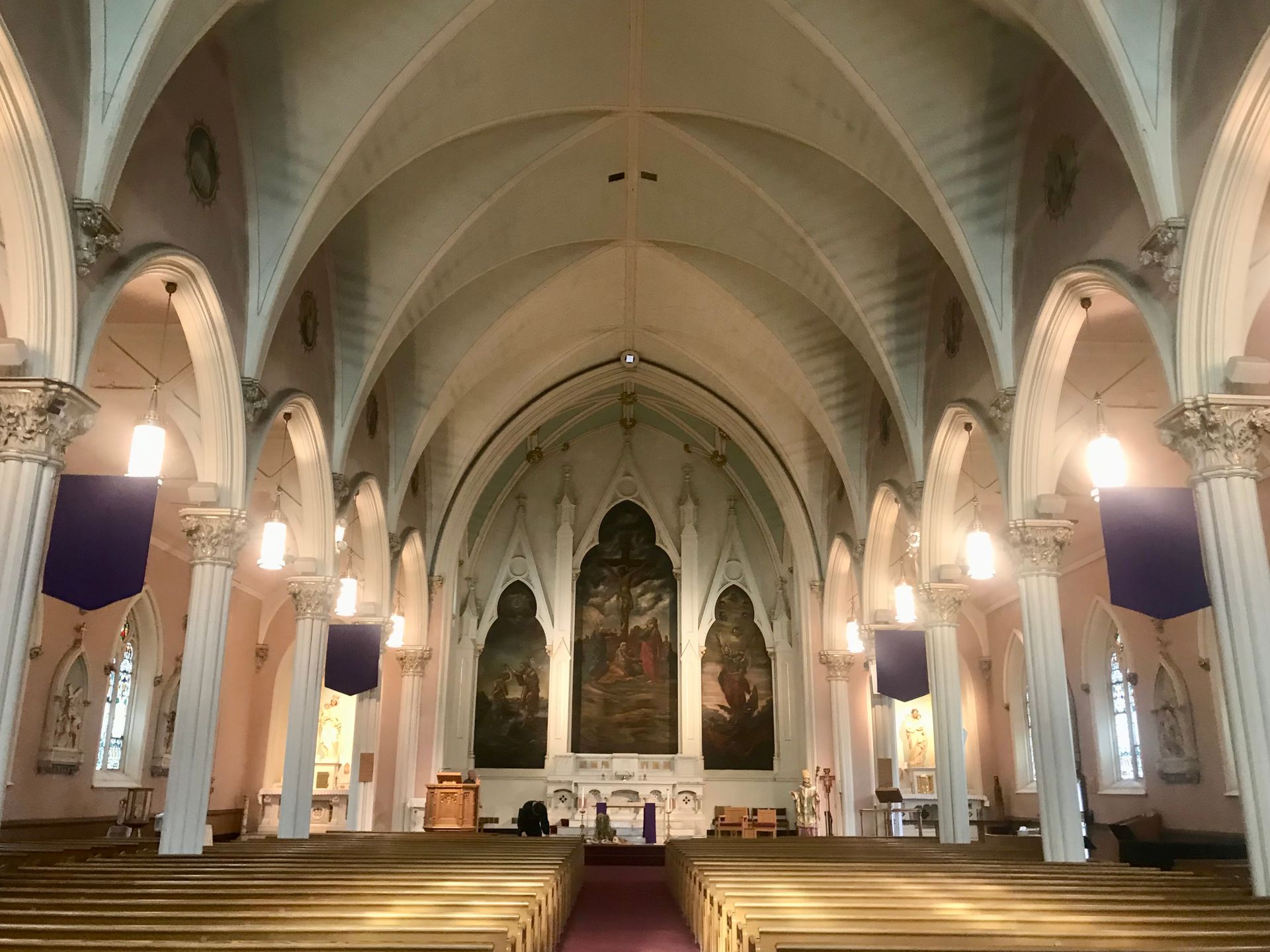 Church interior painting Before 5