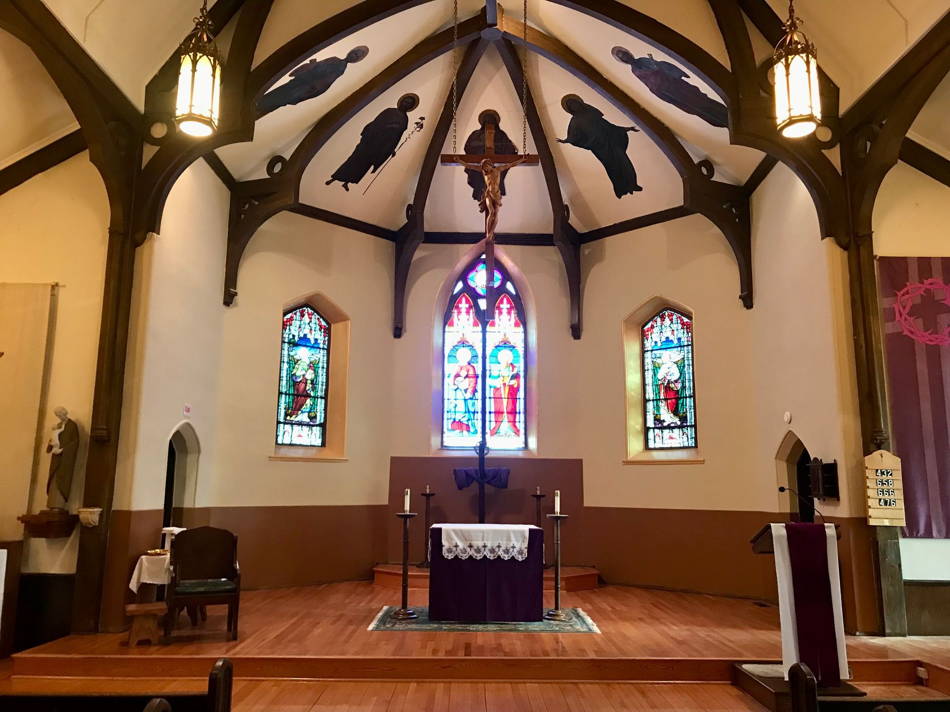 Church interior painting After 1