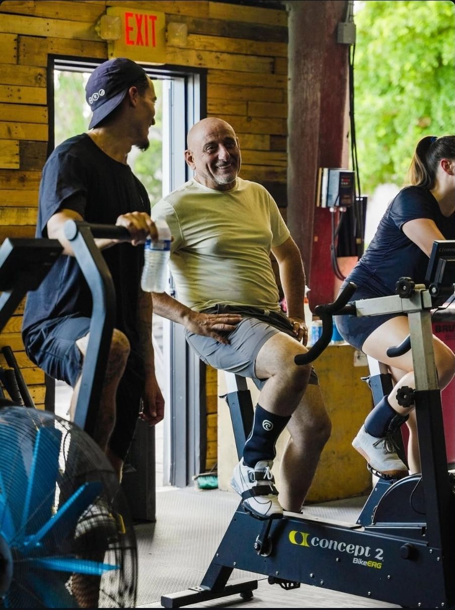 A CrossFit Wild Coach connecting with athletes