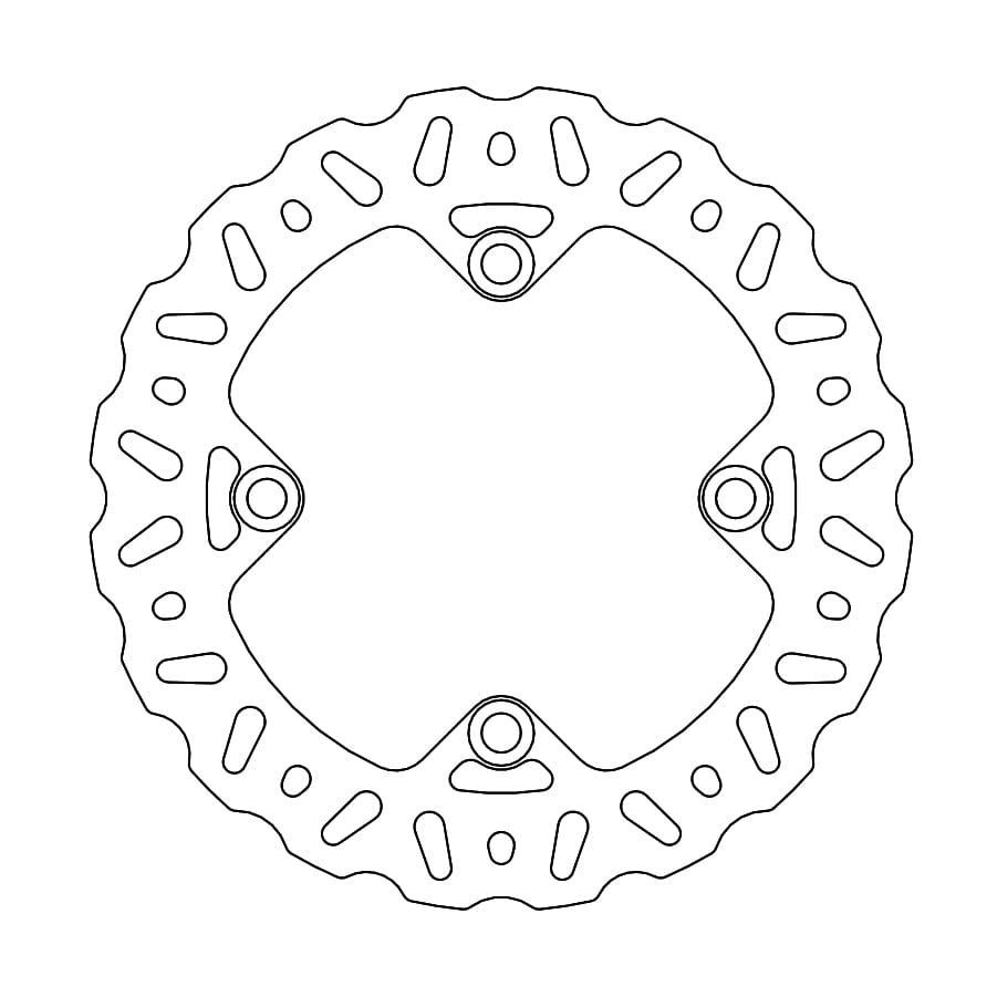 Remschijf Ltz400 03-13 achter