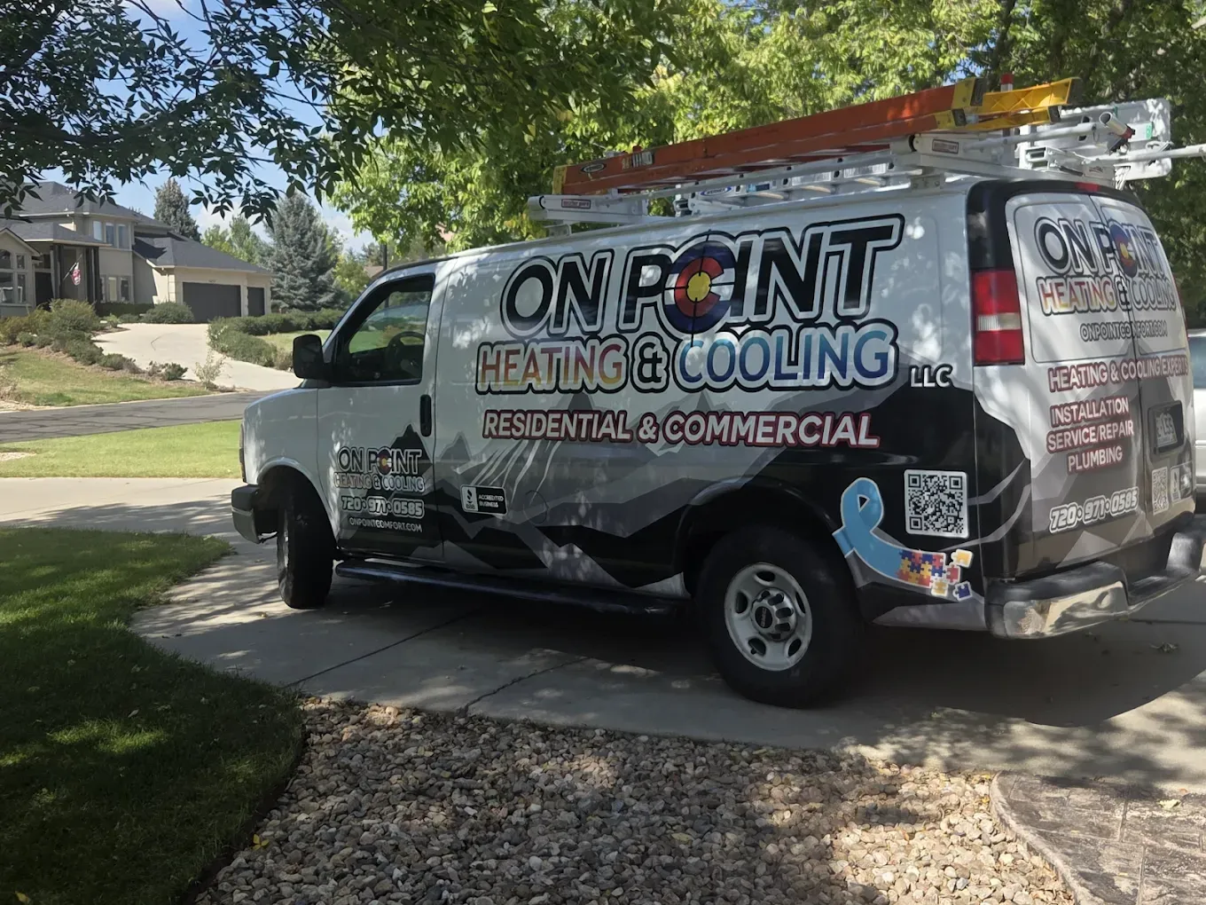 White van with