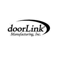 DoorLink Manufacturing, Inc. logo in black text with a curved swoosh above it