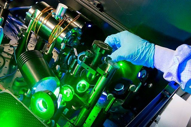 Lab R&D using a laser