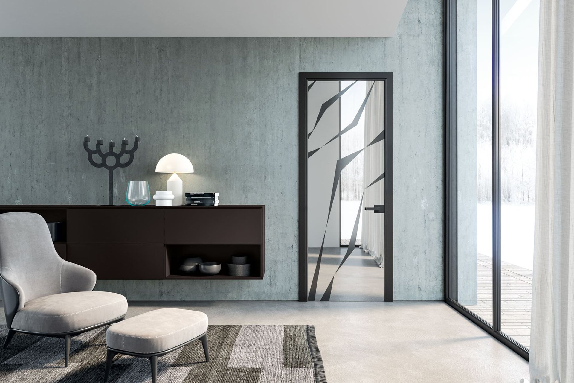 porte in vetro e di design