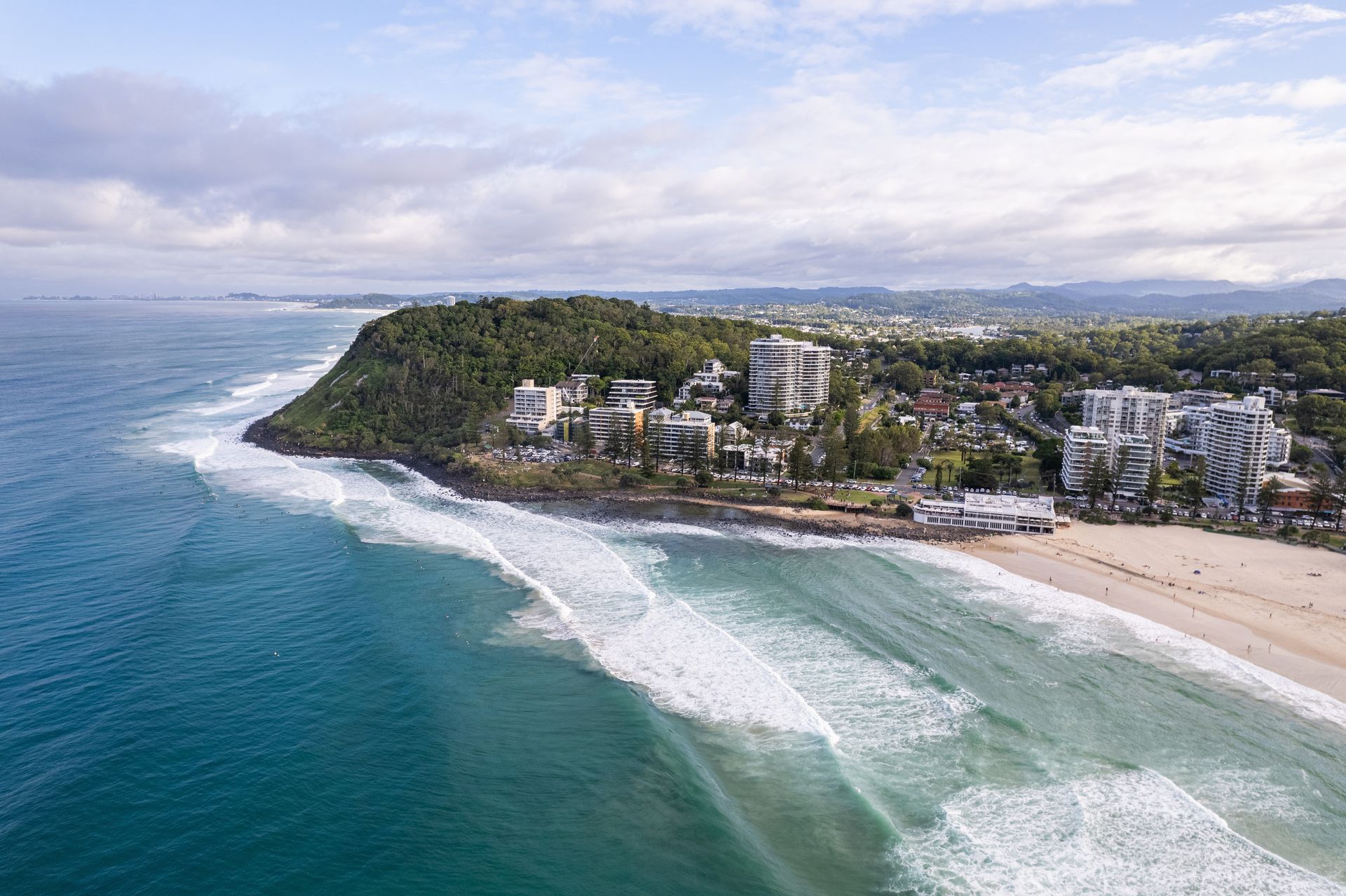 Aerial View of a Coastal Headland — Dent Motive In Runaway Bay, QLD