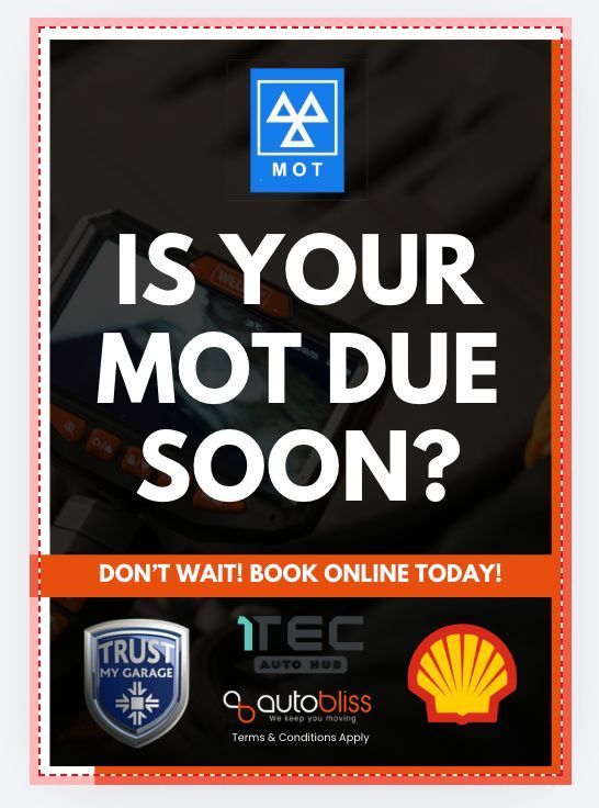 Promotional ad for 15% off brake parts at Autobliss. Quote code BRAKE15. Offer ends 30th April 2028. Contact 01934 708383.