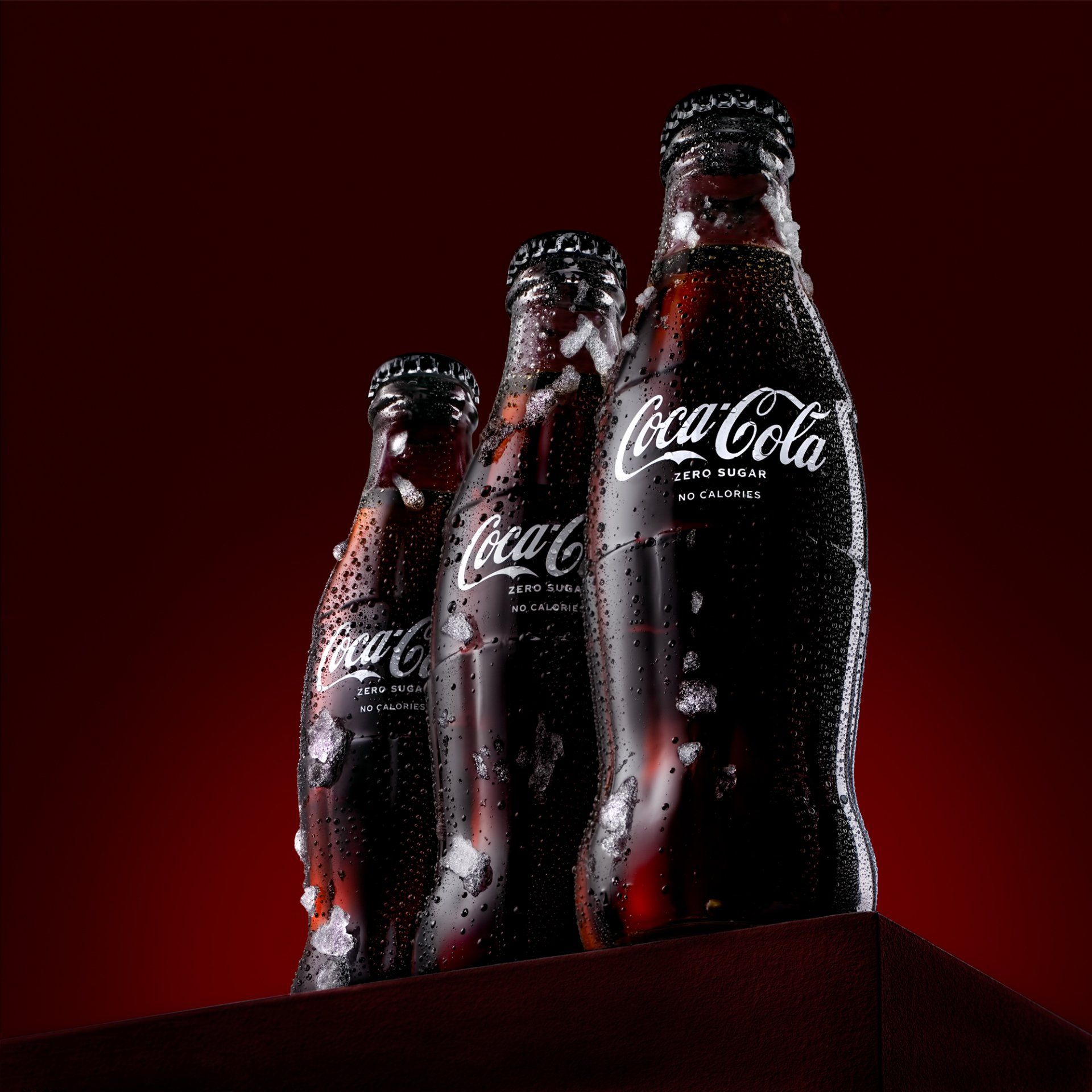Coca-Cola bottle product photography — commercial advertising shoot by Christopher Photography