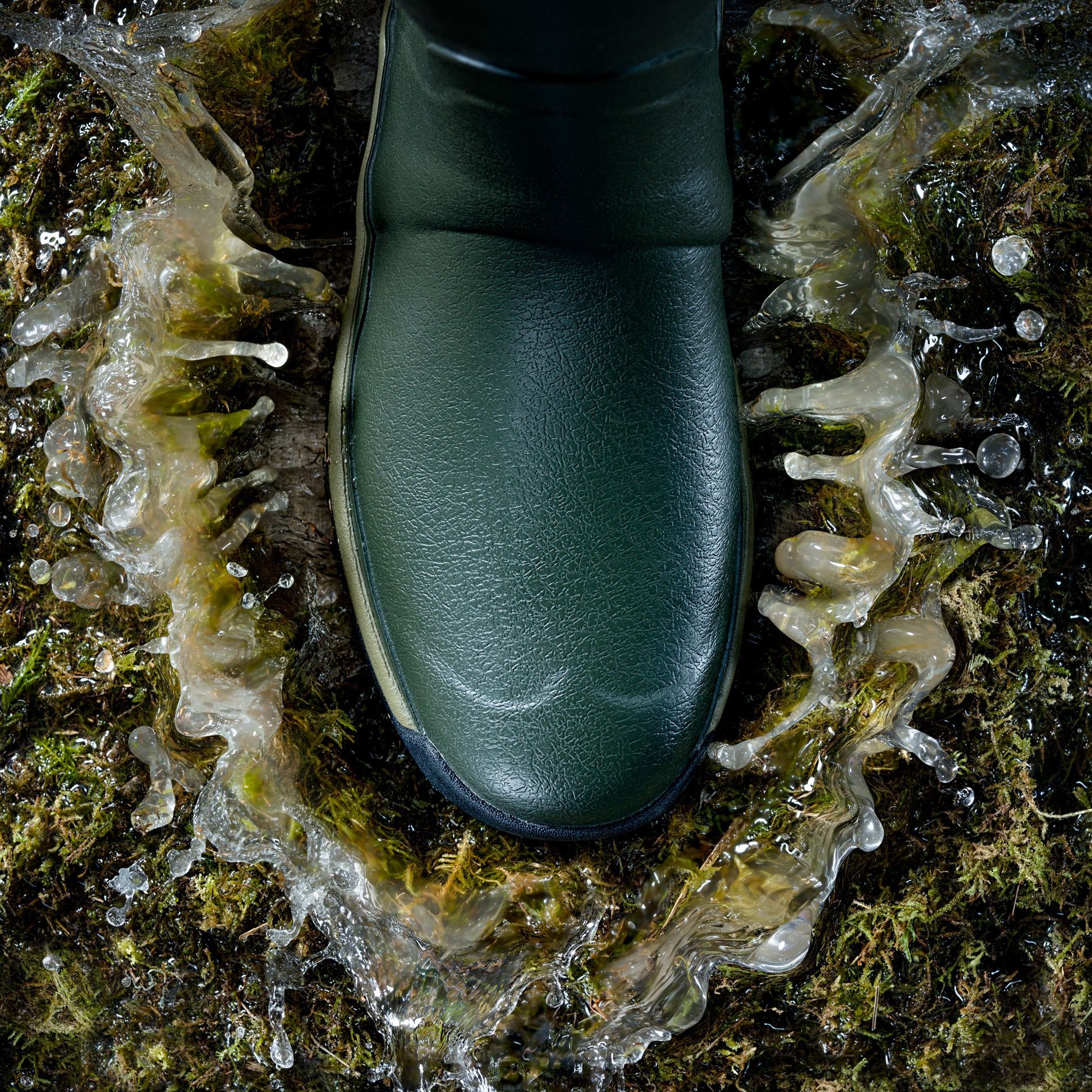 Hunters in natural environment. 