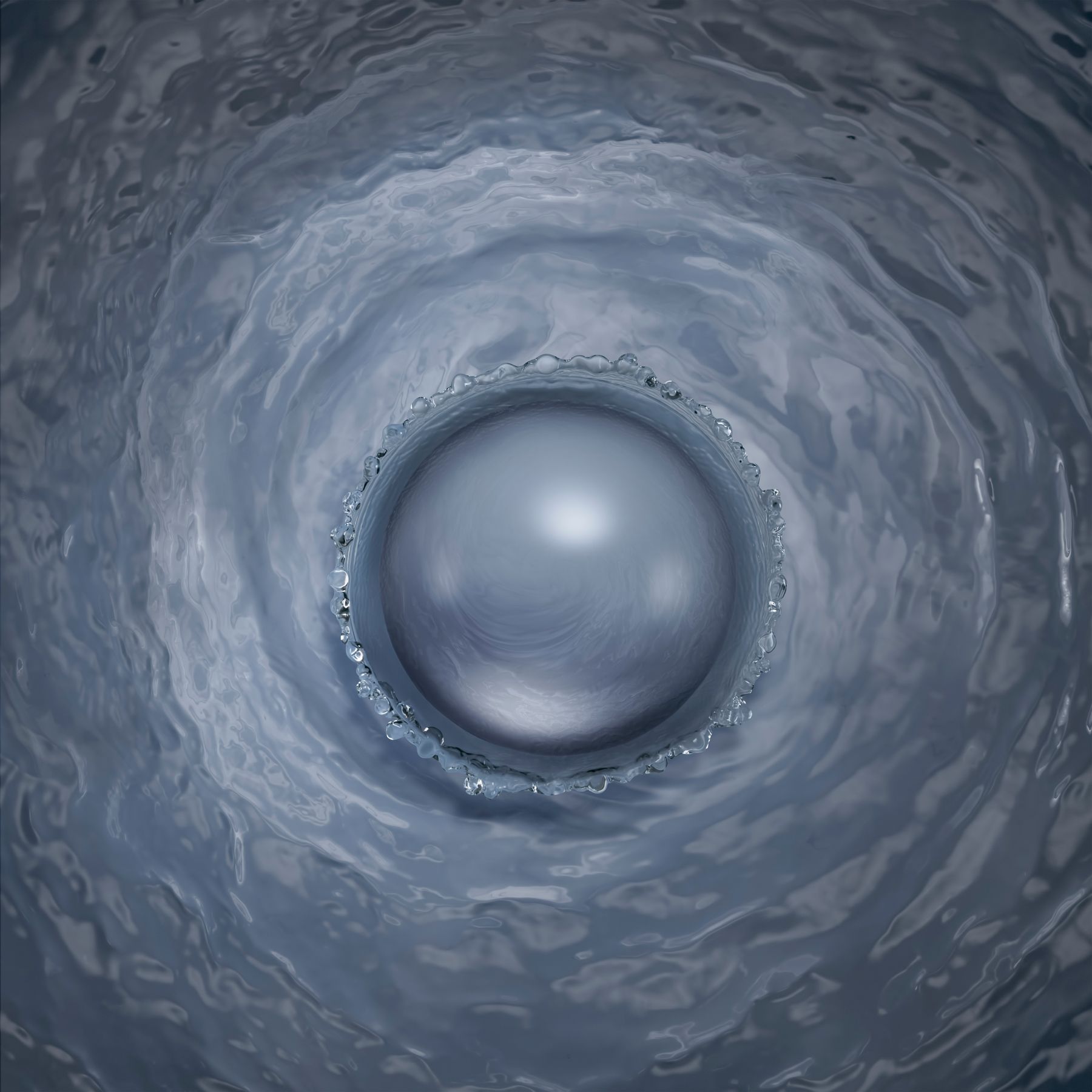 Water splash crown formation — high-speed liquid photography by Krzysztof Czernecki, London