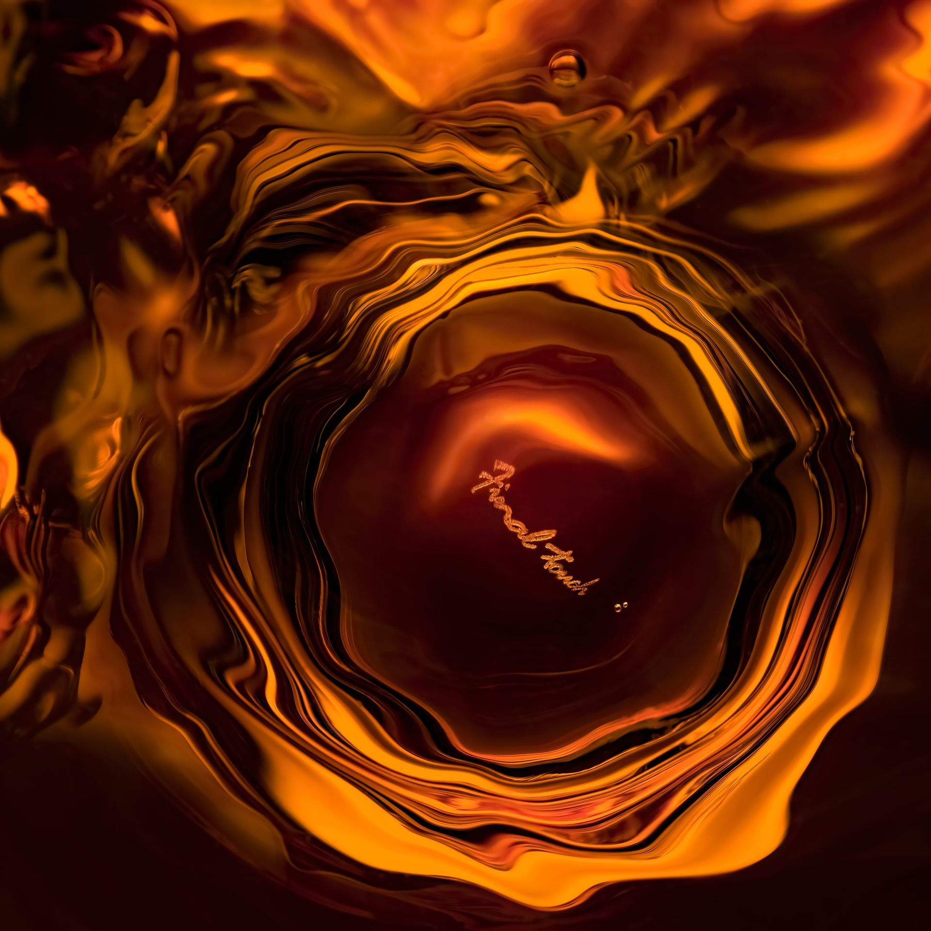 View through the base of a crystal whisky glass — creative drinks photography by Christopher Photography