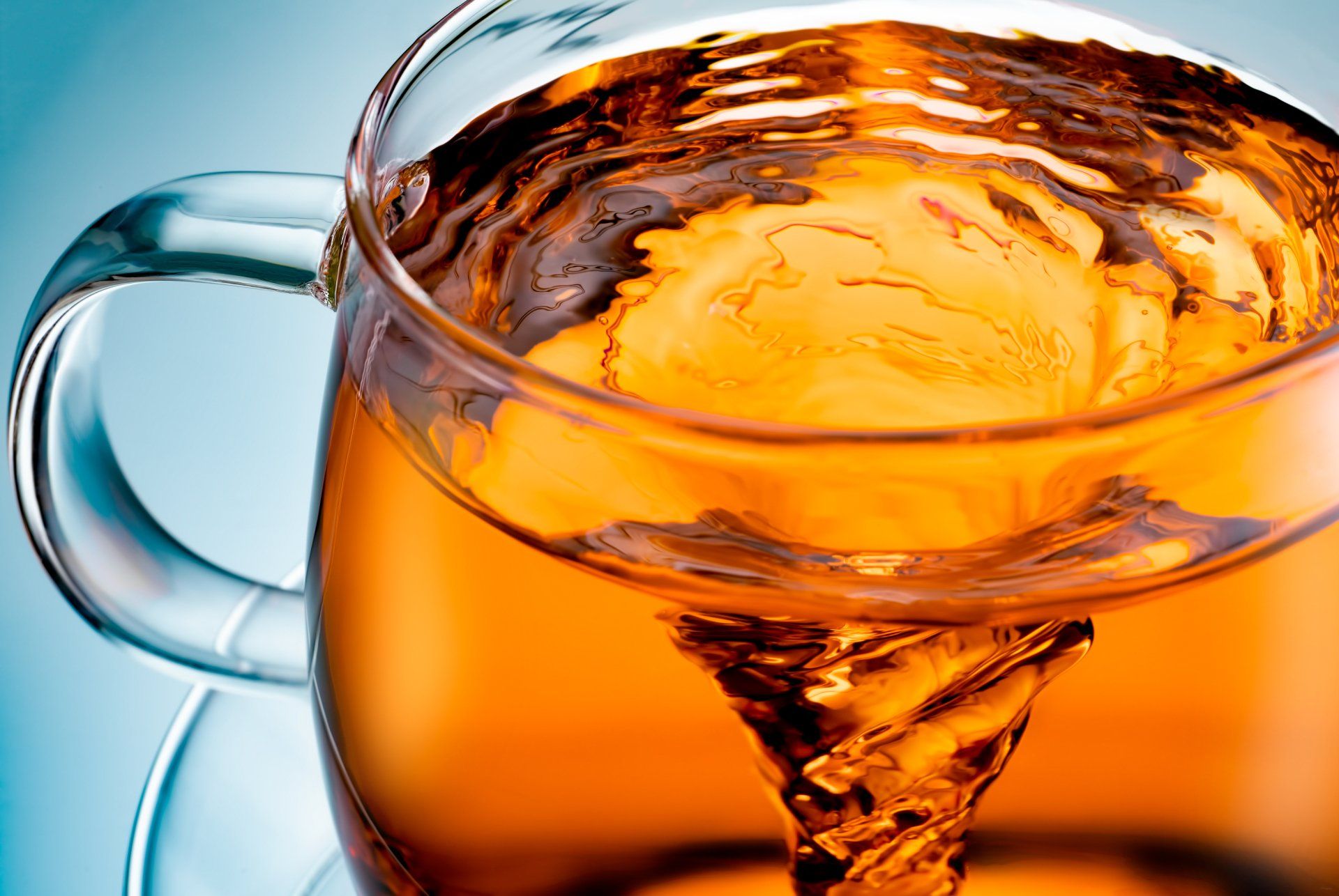 Tea swirl commercial photography 
