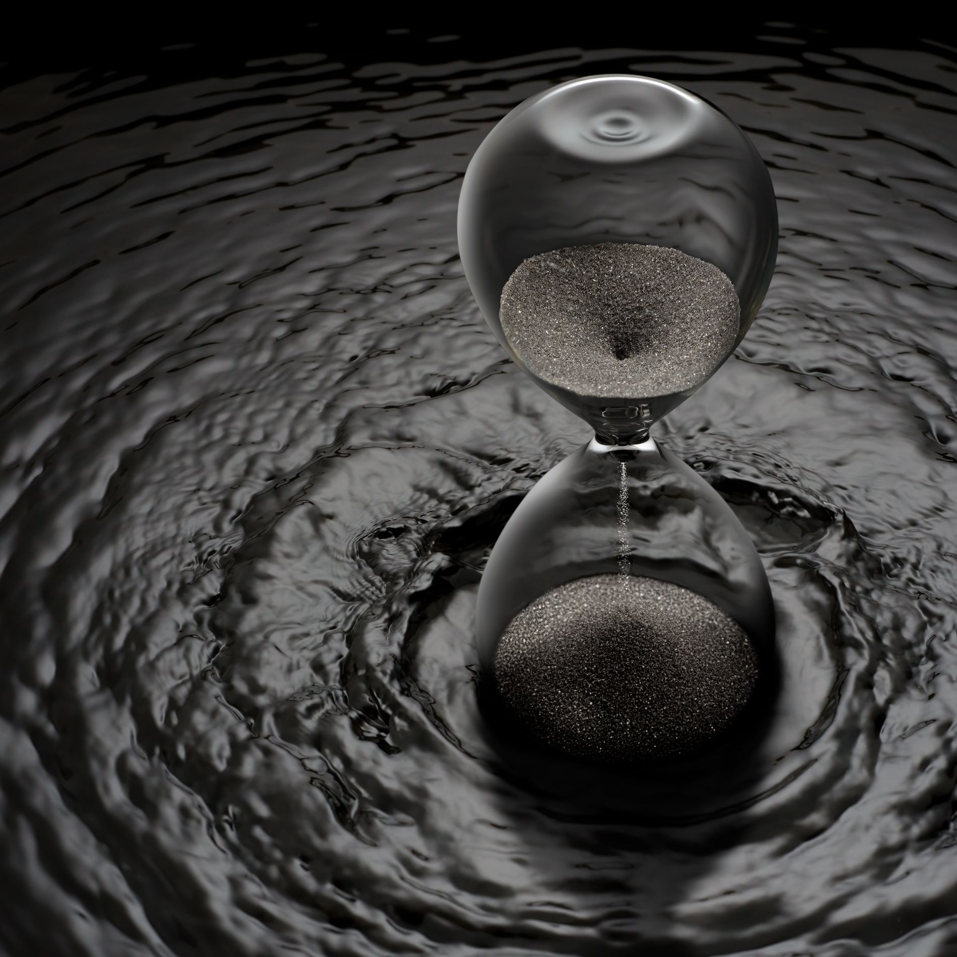 Water splash around product — in-camera composite, high-speed liquid photography London
