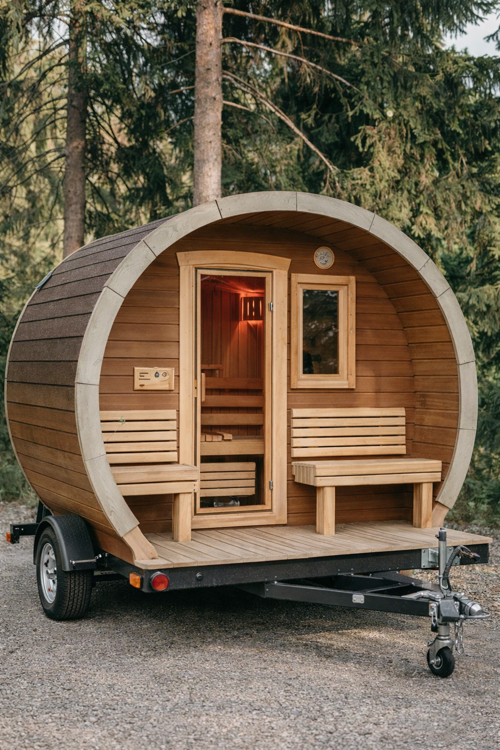 Custom Uforia mobile sauna