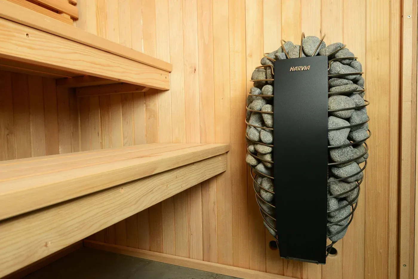 Ideal temperature of a traditional sauna heate