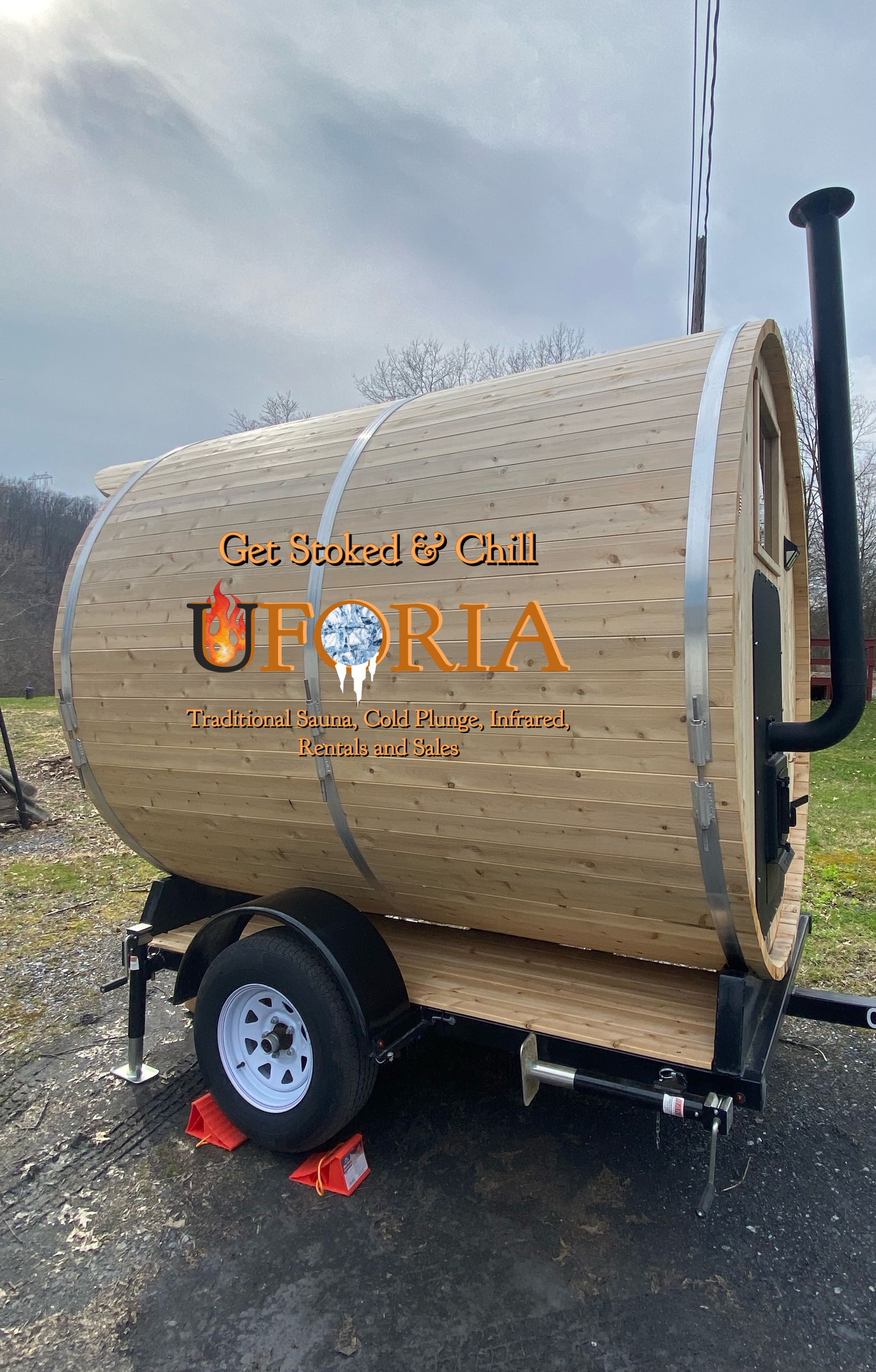 Uforia sauna custom mobile saunas