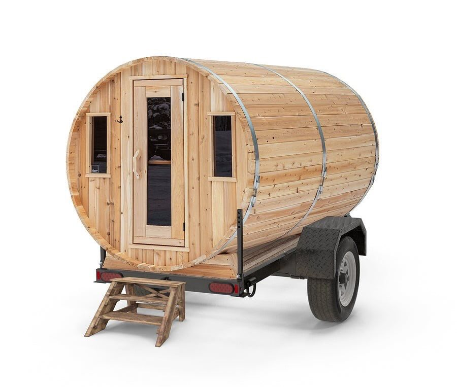 Mobile barrel sauna business