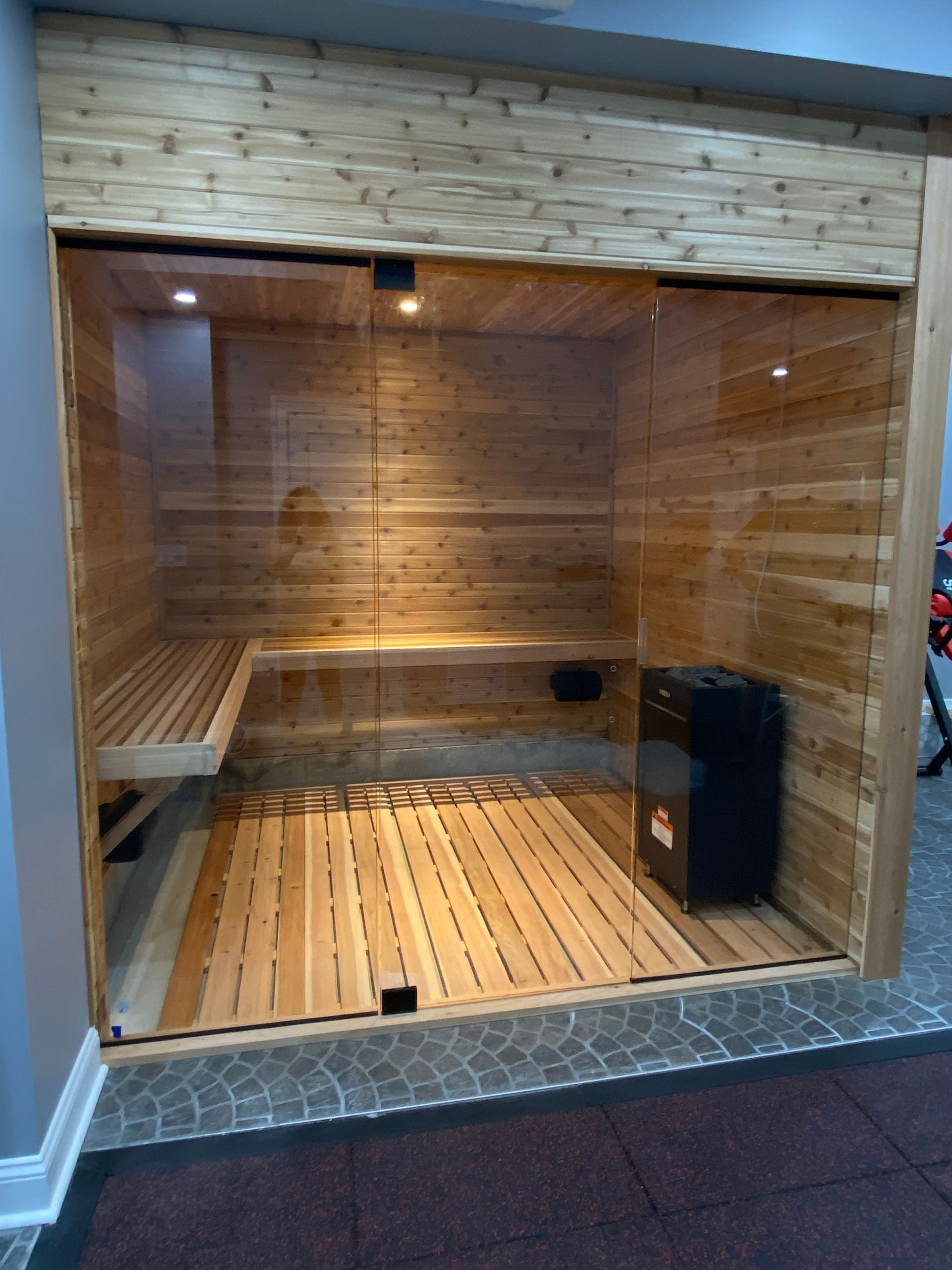 Commercial indoor sauna
