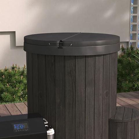 Uforia Sauna round hot tub outdoors cold plunge tub 2 person