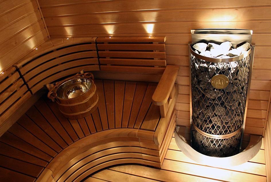 IKI sauna heater in a 8 person sauna