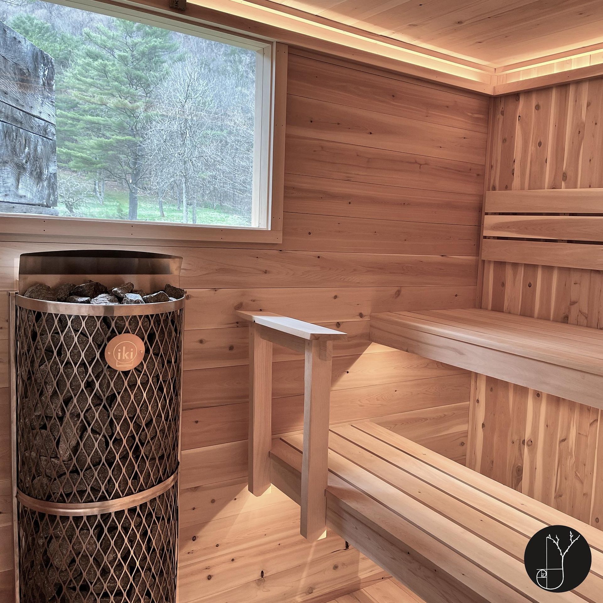 IKI sauna heater in a 8 person sauna