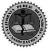 California Public Defenders Association seal: scales, book, and text.