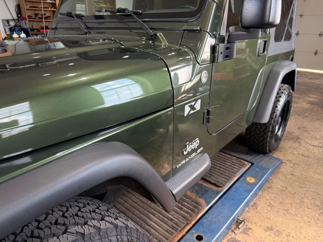 ceramic-coated green vehicle