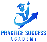 Blue logo: stylized person reaching for a star with an upward arrow;