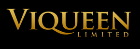 Gold “Viqueen Limited” logo on a black background
