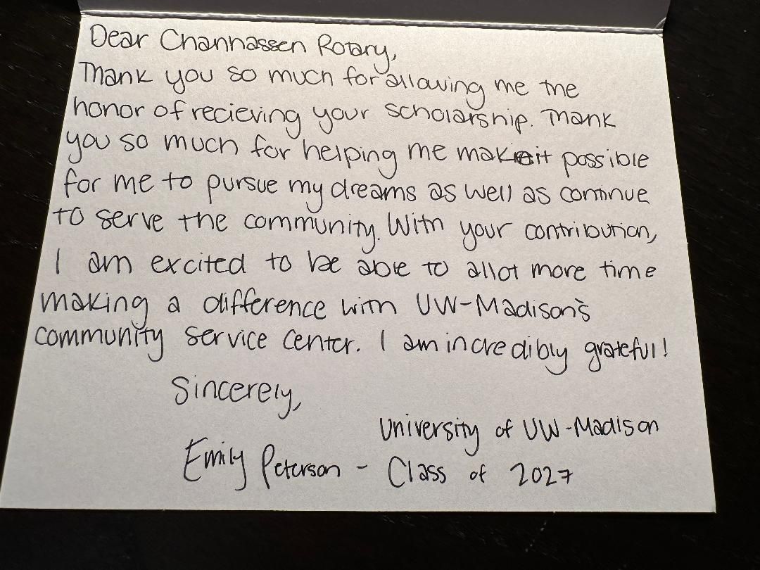 Handwritten note on white paper with dark ink, dated and signed at the bottom.
