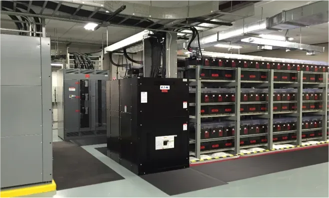 A large room filled with lots of electrical equipment