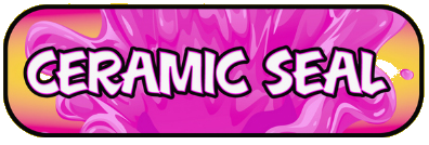 Pink and purple logo reading “CERAMIC SEAL” in bold white letters.