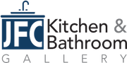 JFC Kitchen & Bathroom Gallery logo with blue faucet icon and gray/blue text