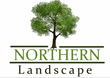 A logo for northern landscape with a tree in the middle