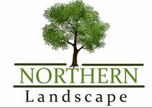 A logo for northern landscape with a tree in the middle