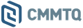 Le logo du cmtq est bleu et blanc et ressemble à un hexagone.