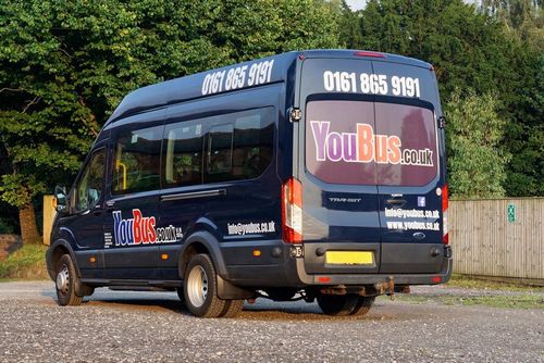 white minibus
