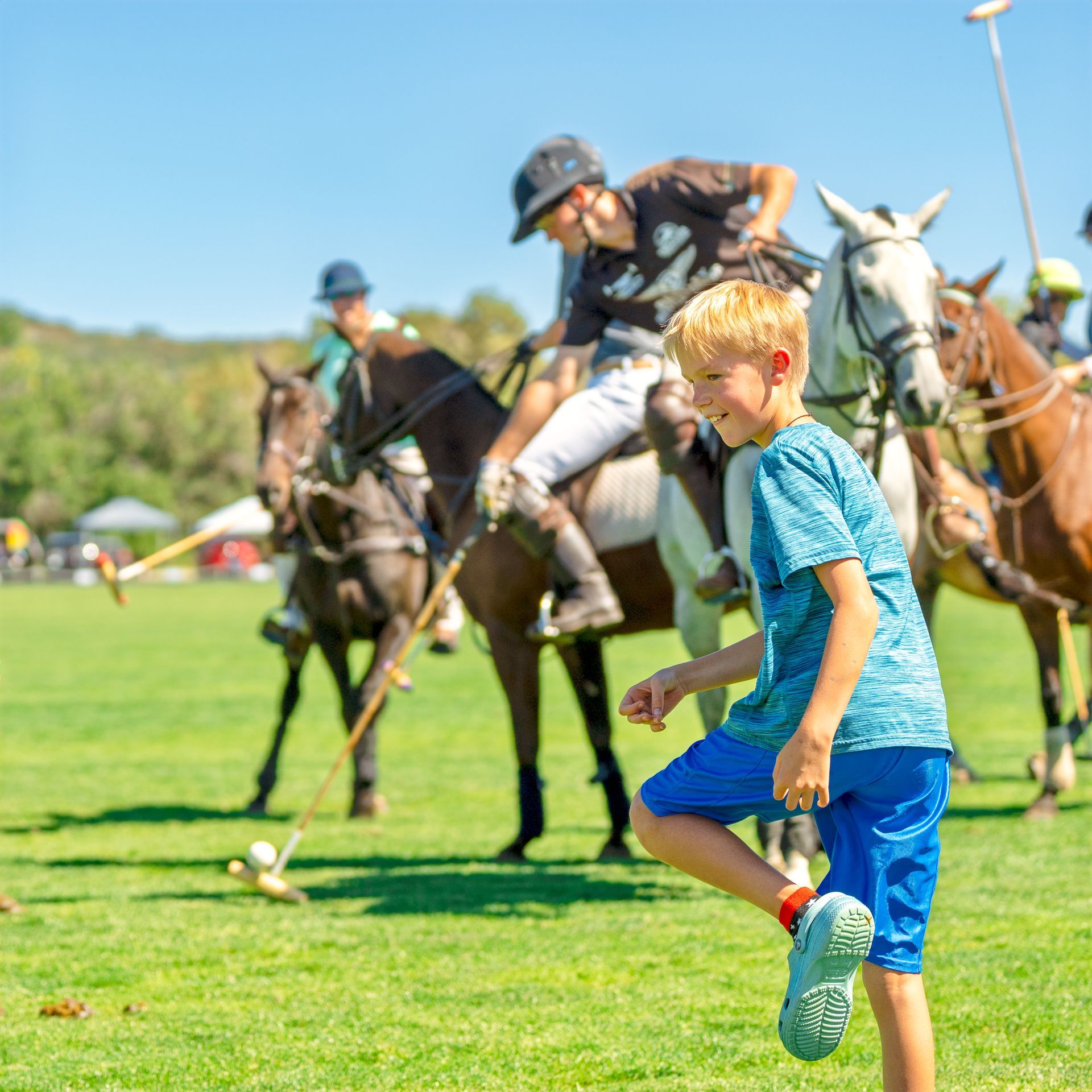 Family polo matches in Denver with exciting outdoor sports and audience fun