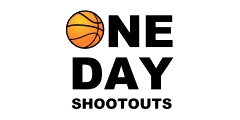 One Day Shootouts logo with a basketball replacing the “O” in “One”