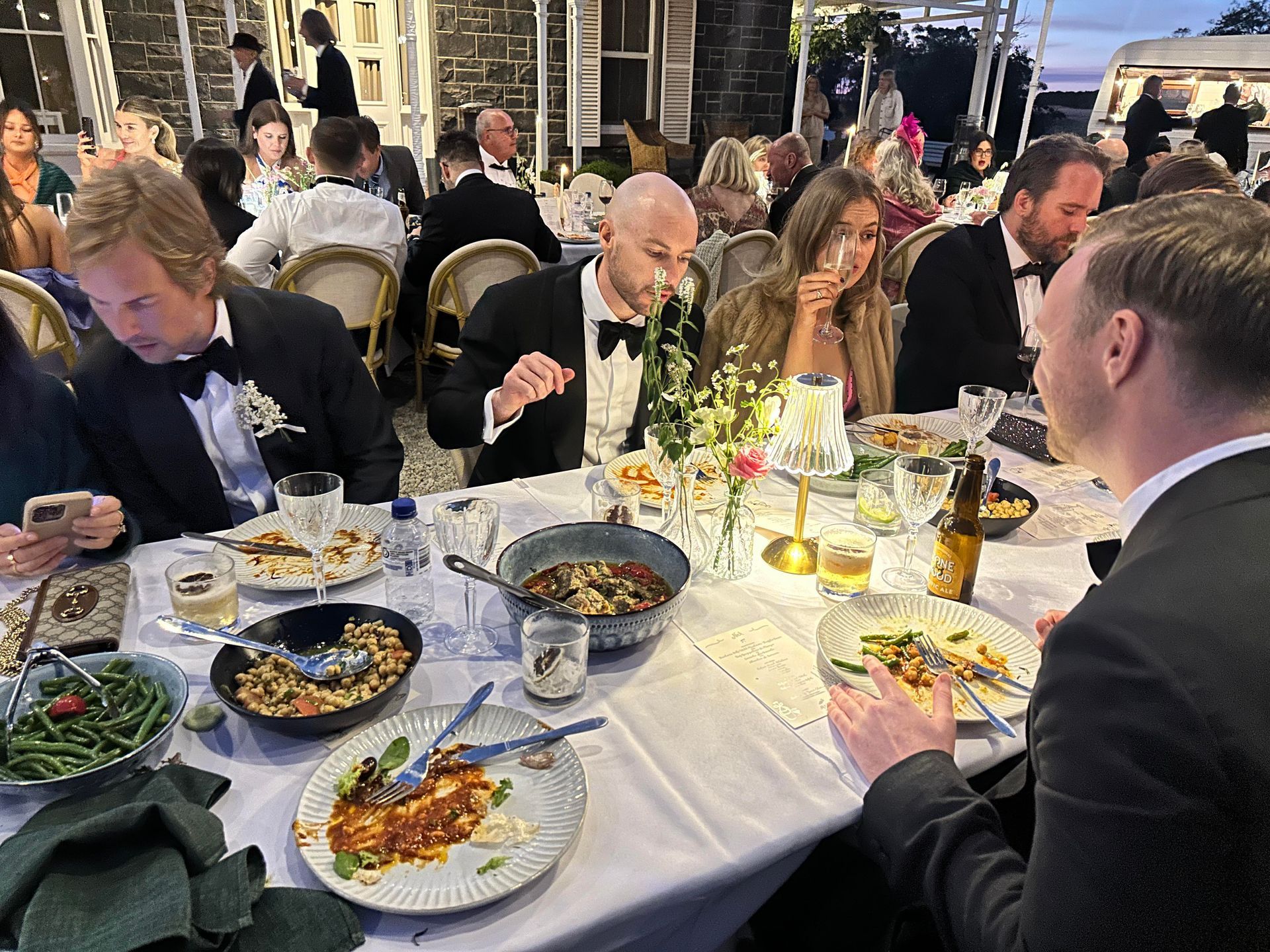 Country wedding reception catered by Pasta Face