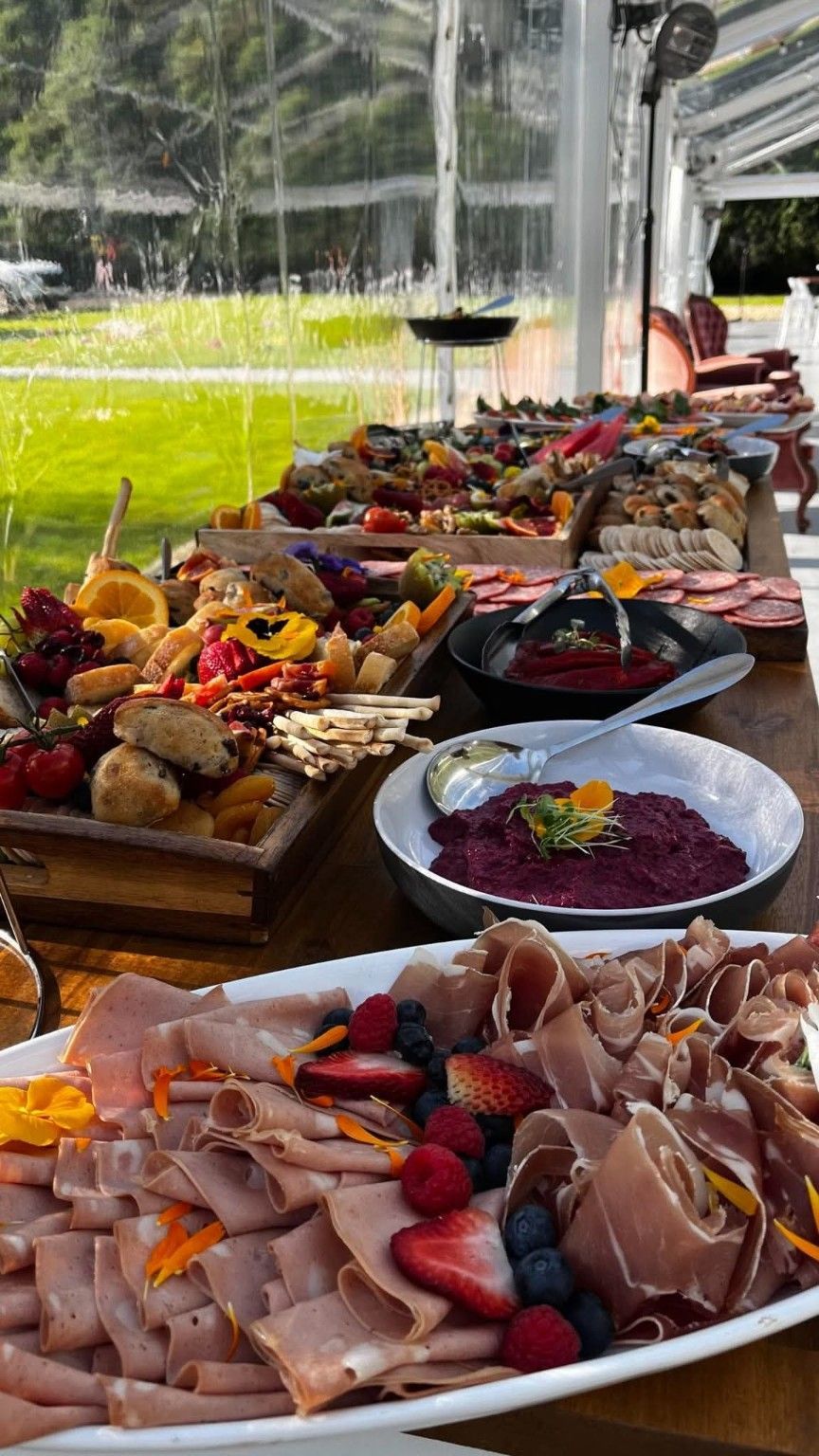 Italian grazing and antipasto table by Pasta Face at a Melbourne event