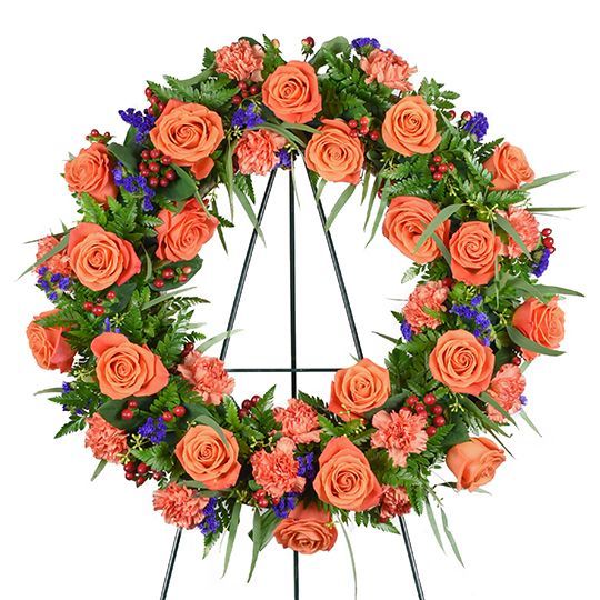Orange Sunset Wreath