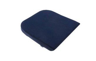 Cuscino rettangolare di colore blu scuro con angoli arrotondati su sfondo bianco.
